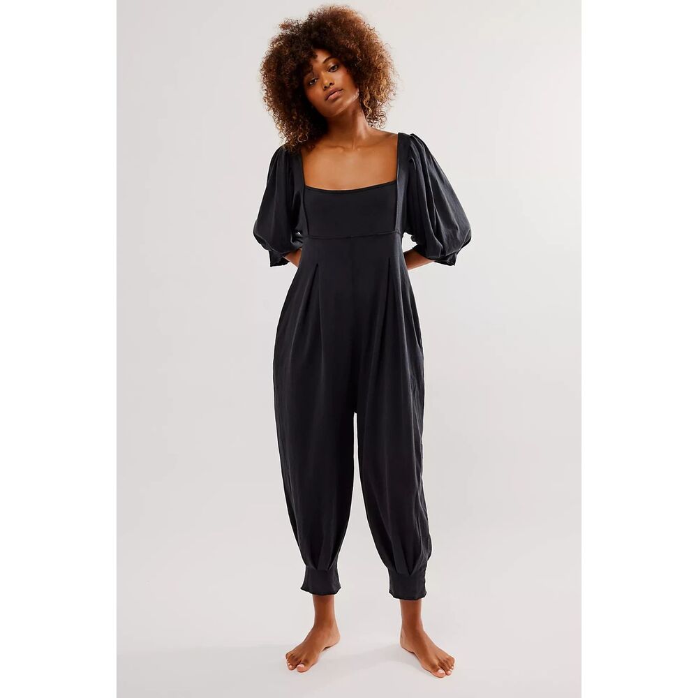 Free People Lotta Love Jumpsuit in Black size Small NWT